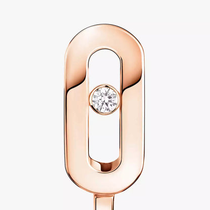 [ Moco ]Diamond Mini Hoop Earrings Move Classique