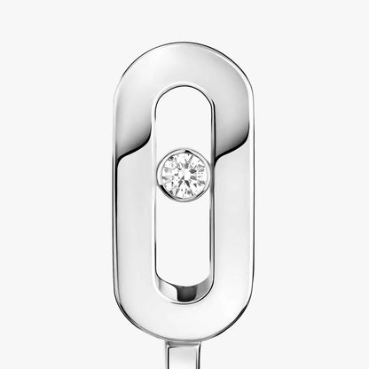 [ Moco ]Diamond Mini Hoop Earrings Move Classique