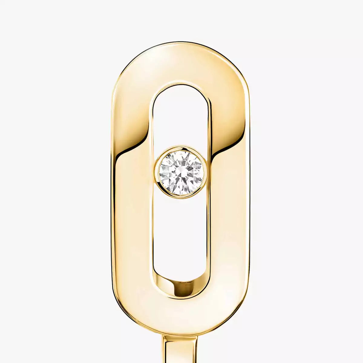 [ Moco ]Diamond Mini Hoop Earrings Move Classique