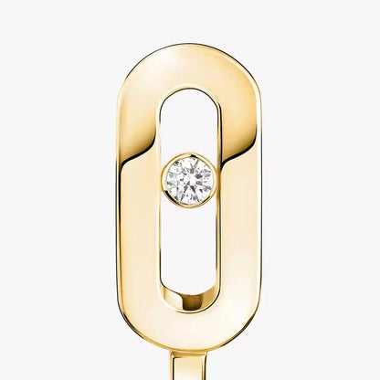 [ Moco ]Diamond Mini Hoop Earrings Move Classique