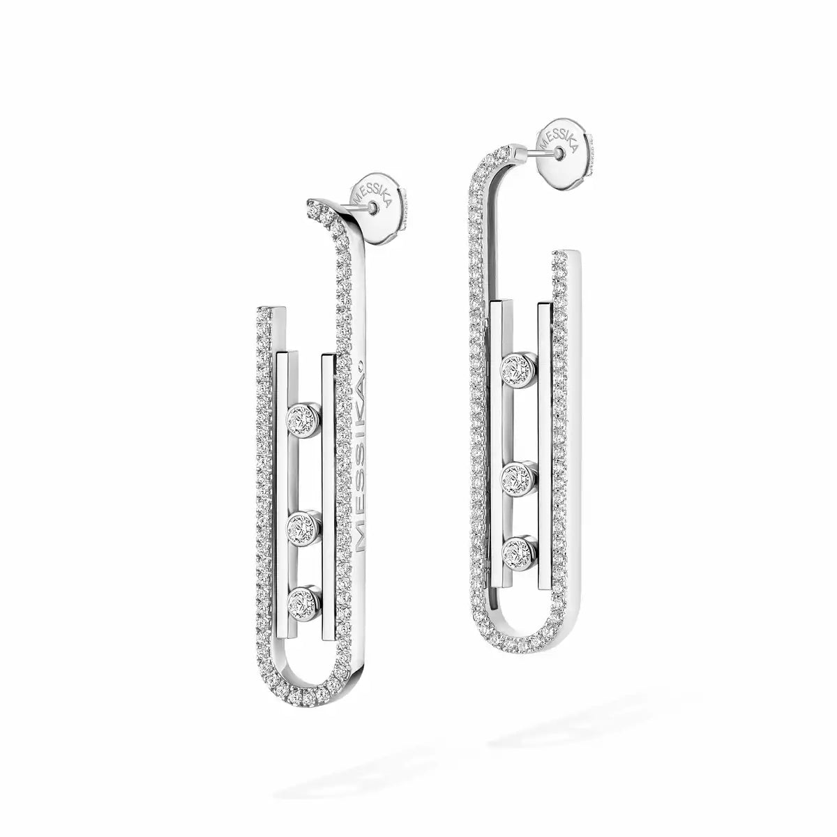 [ Moco ]Diamond Pendant Earrings Move 10Th