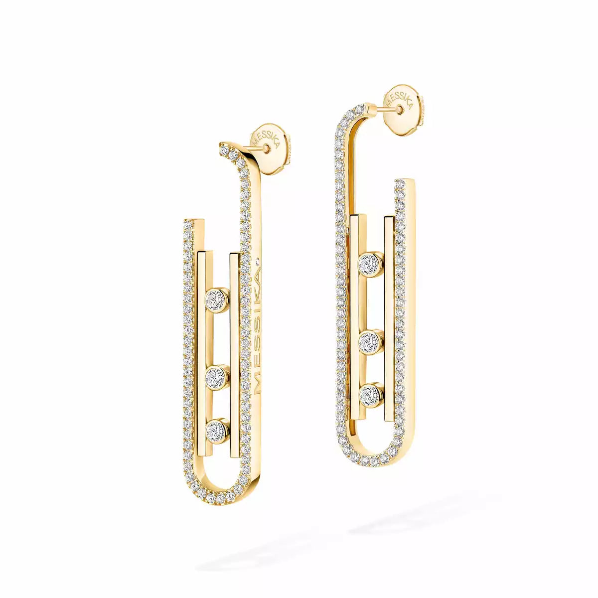 [ Moco ]Diamond Pendant Earrings Move 10Th