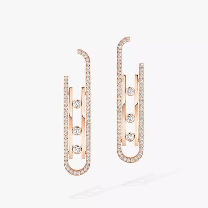 [ Moco ]Diamond Pendant Earrings Move 10Th