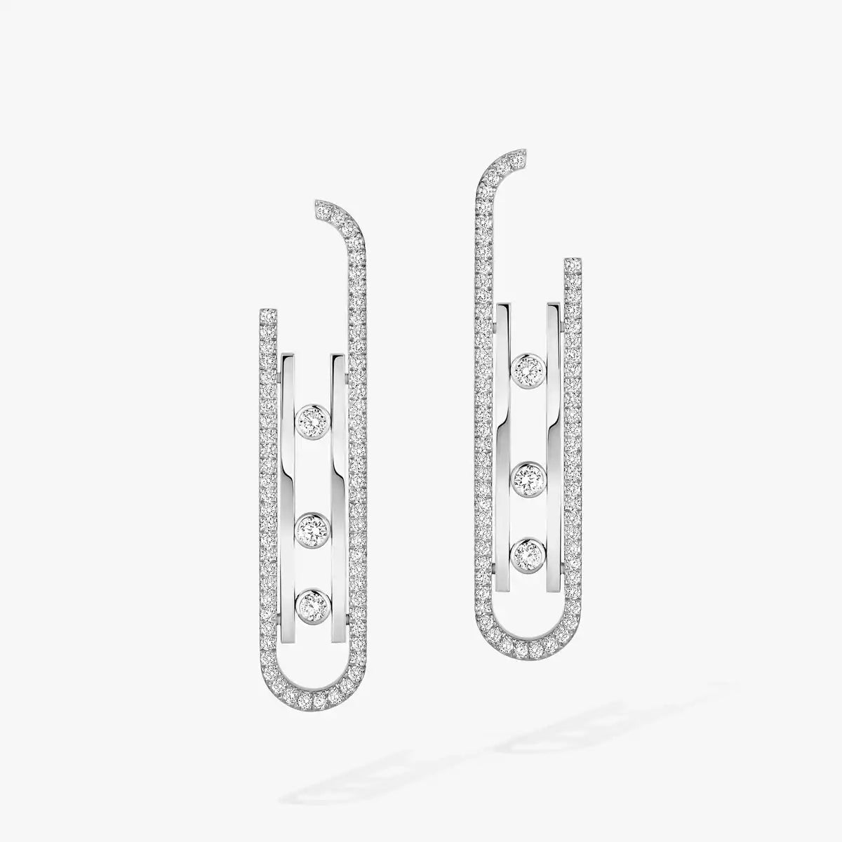 [ Moco ]Diamond Pendant Earrings Move 10Th
