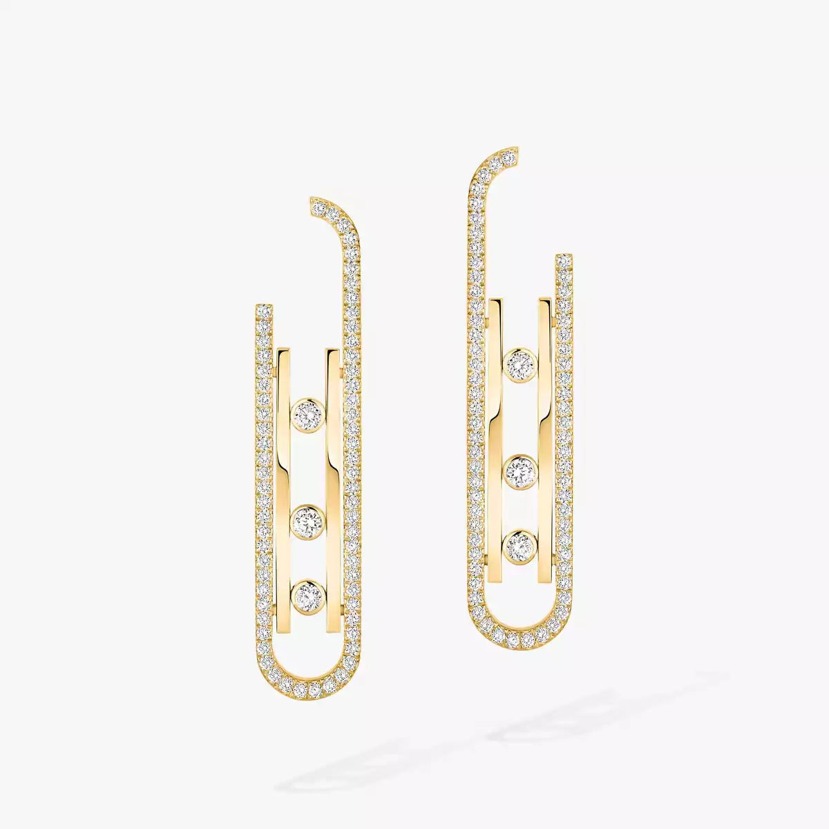 [ Moco ]Diamond Pendant Earrings Move 10Th