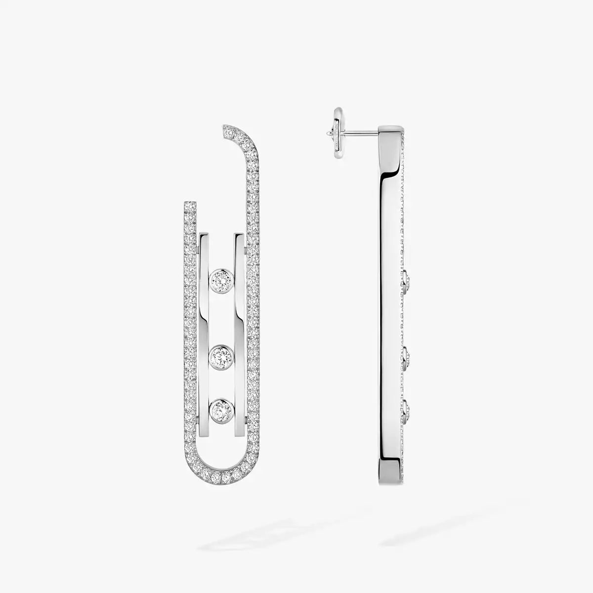 [ Moco ]Diamond Pendant Earrings Move 10Th