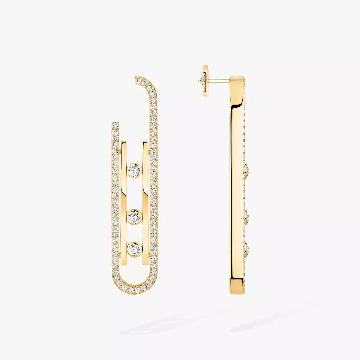 [ Moco ]Diamond Pendant Earrings Move 10Th