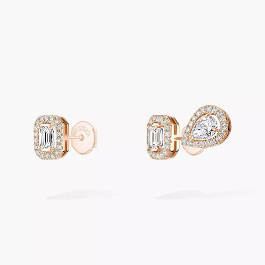 [ Moco ]Diamond Earrings 0,10ct My Twin 1+2
