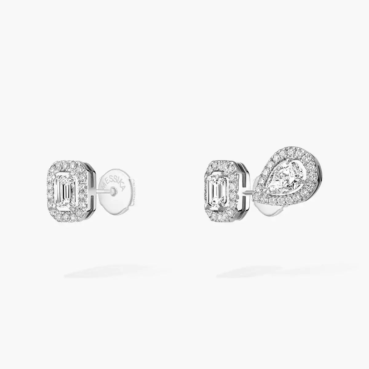 [ Moco ]Diamond Earrings 0,10ct My Twin 1+2