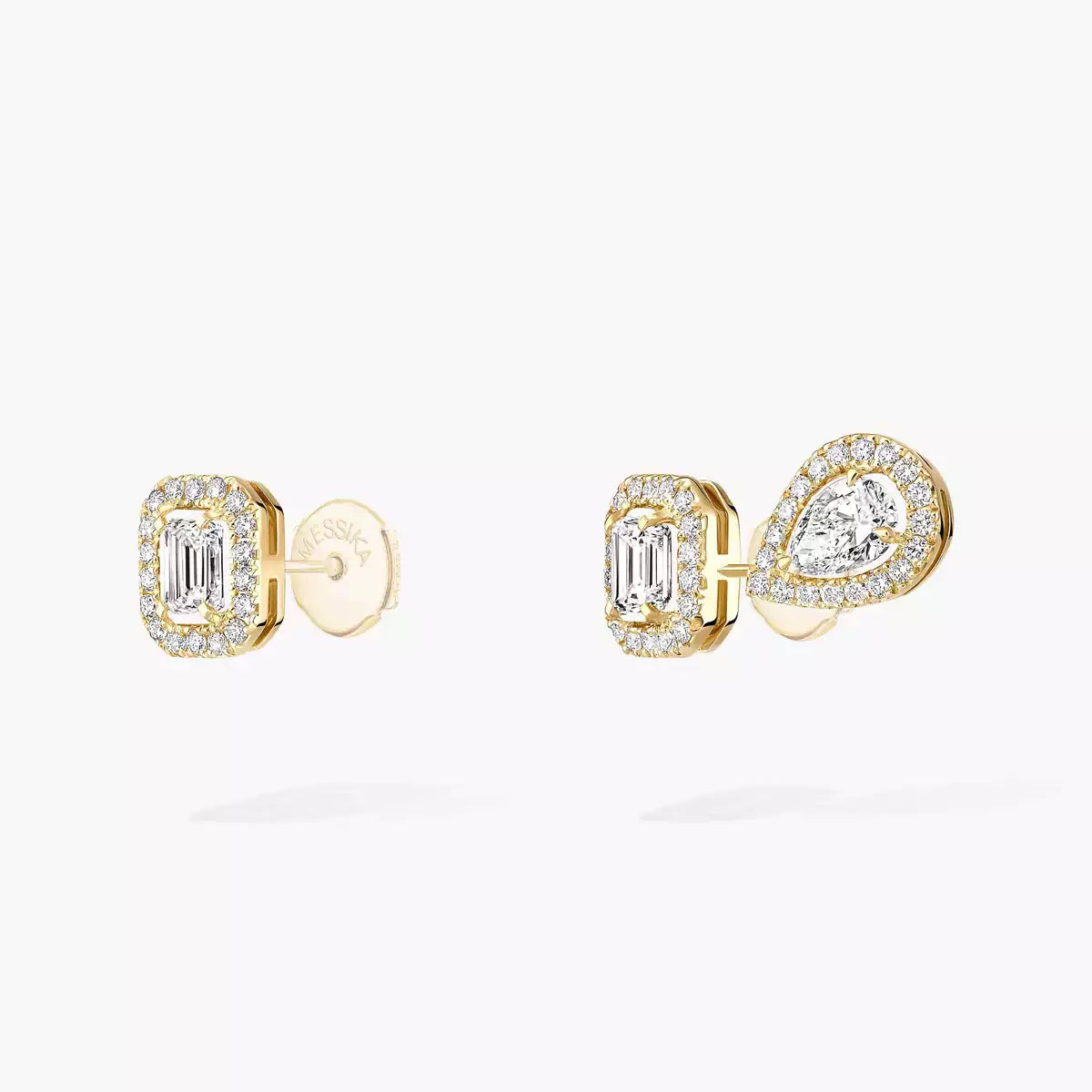 [ Moco ]Diamond Earrings 0,10ct My Twin 1+2