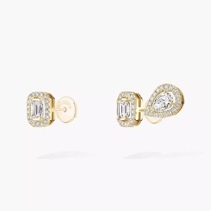 [ Moco ]Diamond Earrings 0,10ct My Twin 1+2