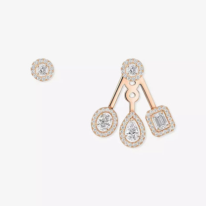 [ Moco ] My Twin Trio  Diamond Earrings