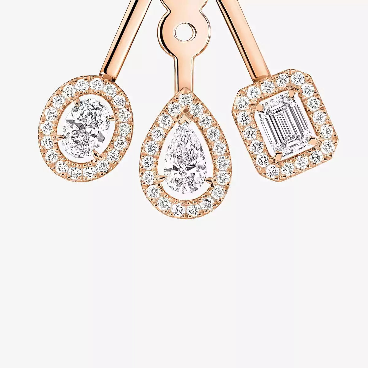 [ Moco ] My Twin Trio  Diamond Earrings
