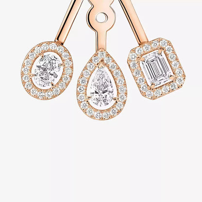 [ Moco ] My Twin Trio  Diamond Earrings