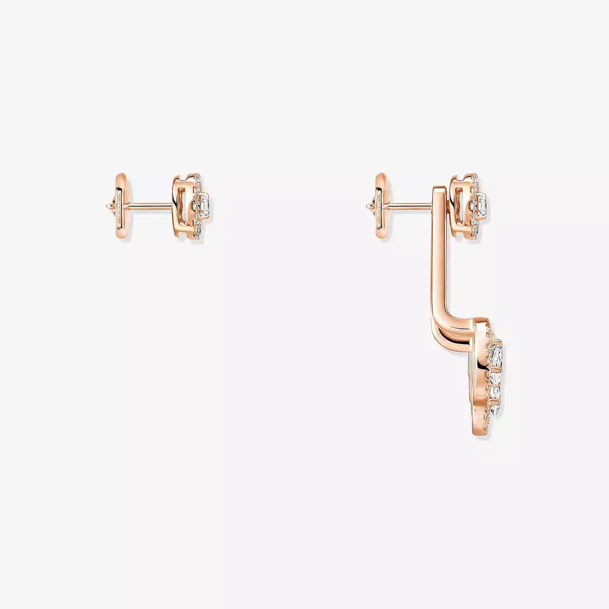 [ Moco ] My Twin Trio  Diamond Earrings