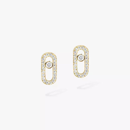 [ Moco ]Move Uno Diamond Earrings