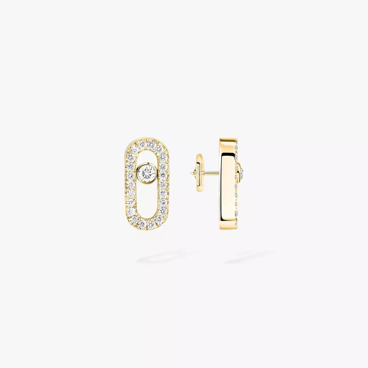 [ Moco ]Move Uno Diamond Earrings