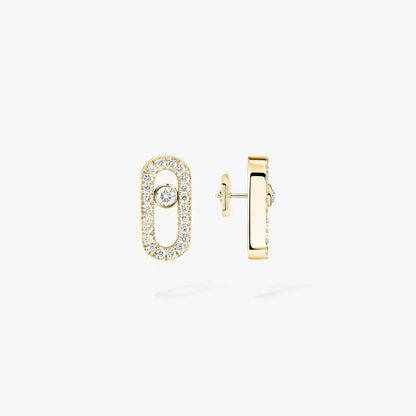 [ Moco ]Move Uno Diamond Earrings