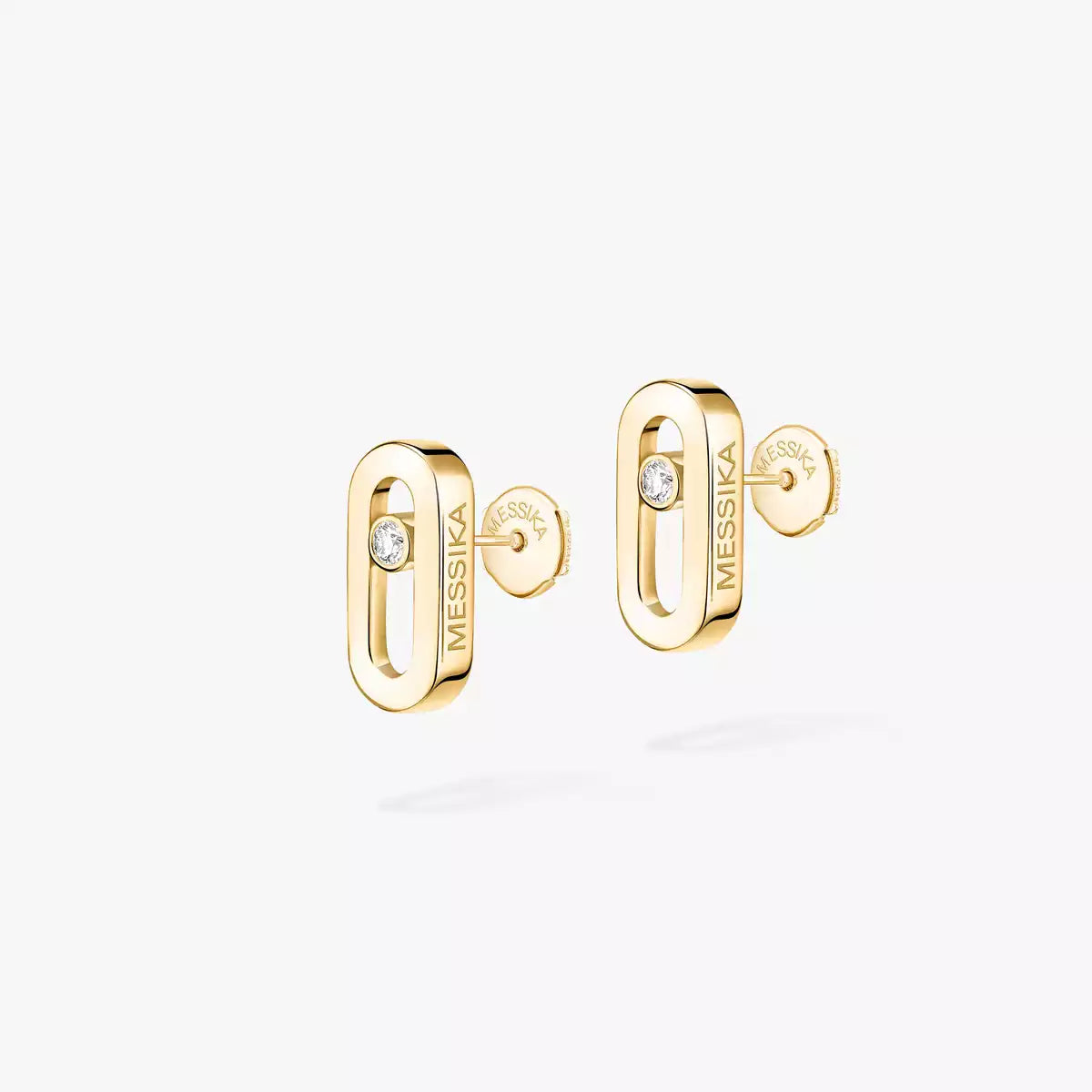 [ Moco ]Move Uno Diamond Stud Earrings
