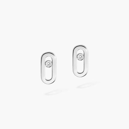 [ Moco ]Move Uno Diamond Stud Earrings