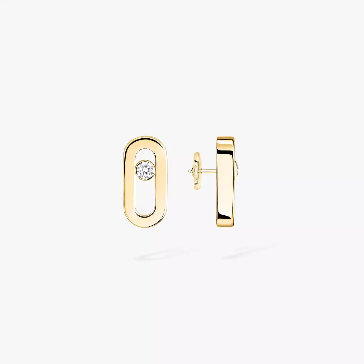 [ Moco ]Move Uno Diamond Stud Earrings