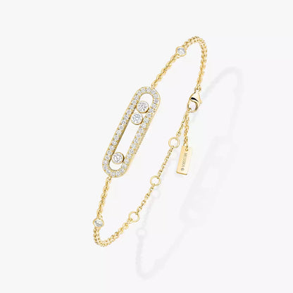 [ Moco ]Pavé Baby Move Diamond Bracelet