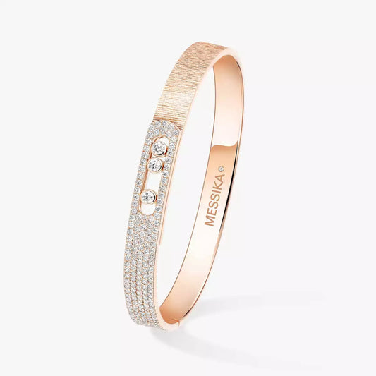 [ Moco ]Move Noa Ciselé half pavé bangle