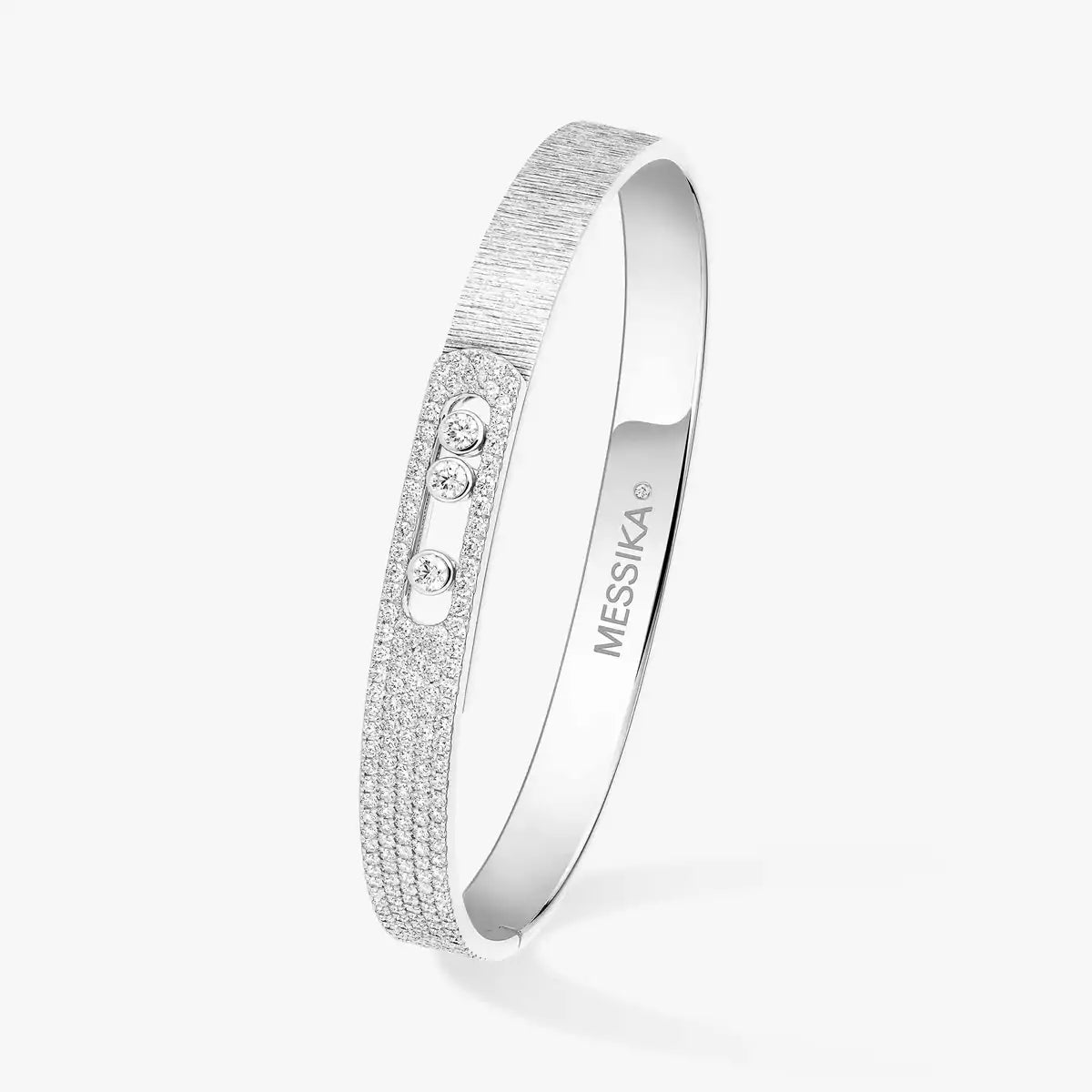 [ Moco ]Move Noa Ciselé half pavé bangle
