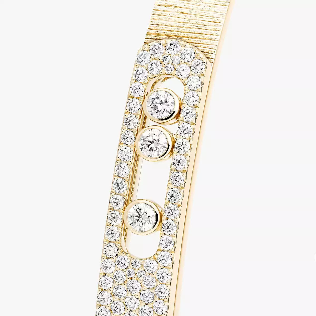 [ Moco ]Move Noa Ciselé half pavé bangle