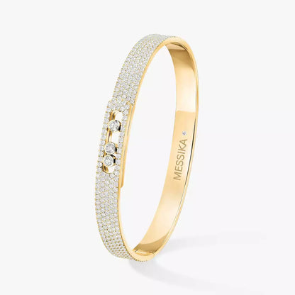 [ Moco ]Move Noa Full Pavé Diamond Bangle Bracelet