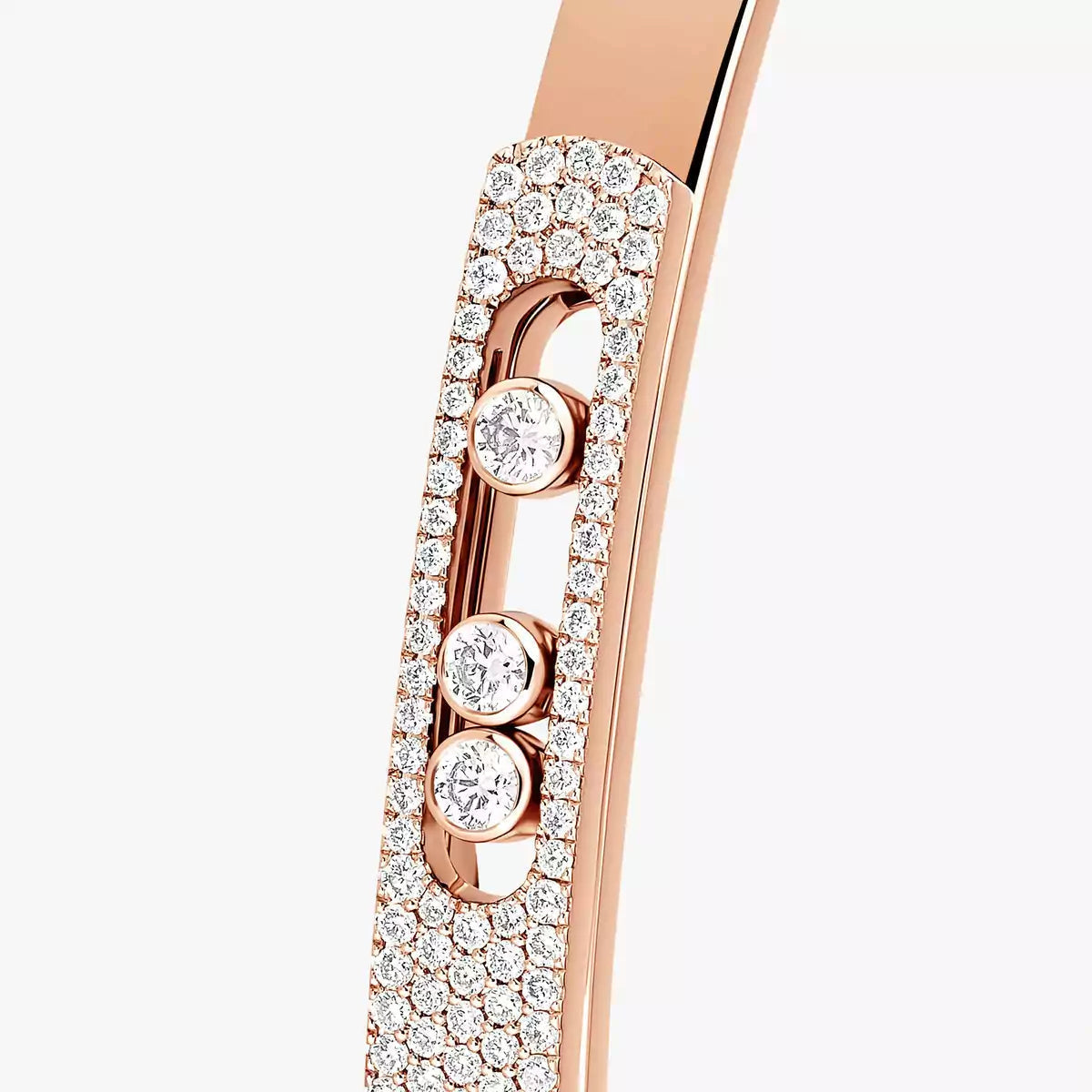 [ Moco ]Move Noa Rose Gold Pavé Diamond Bangle Bracelet