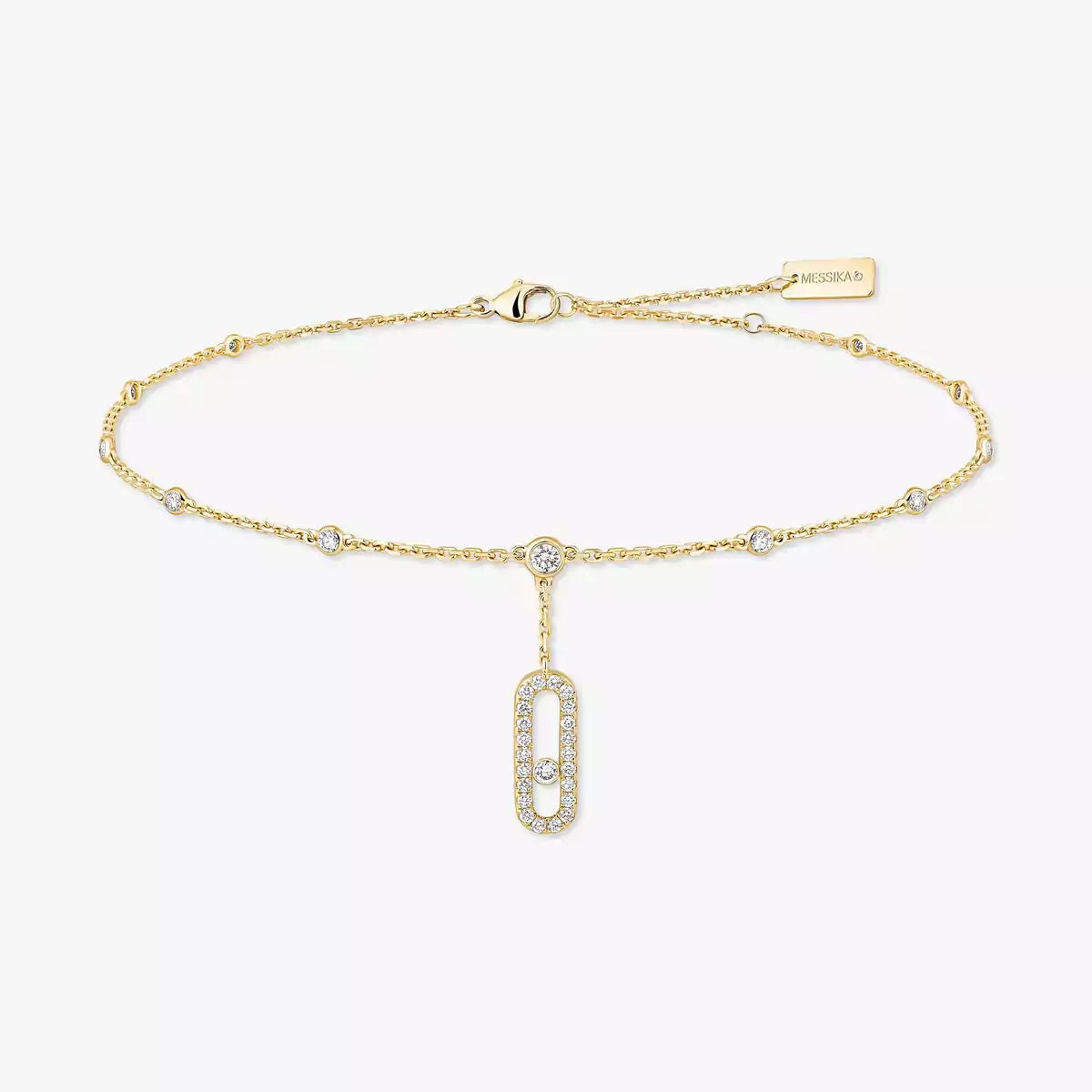 [ Moco ] Move Uno pavé ankle bracelet