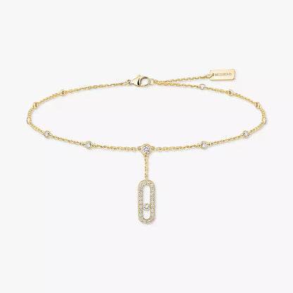 [ Moco ] Move Uno pavé ankle bracelet
