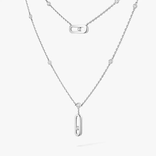 [ Moco ] Move Uno Diamond Necklace