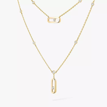 [ Moco ] Move Uno Diamond Necklace