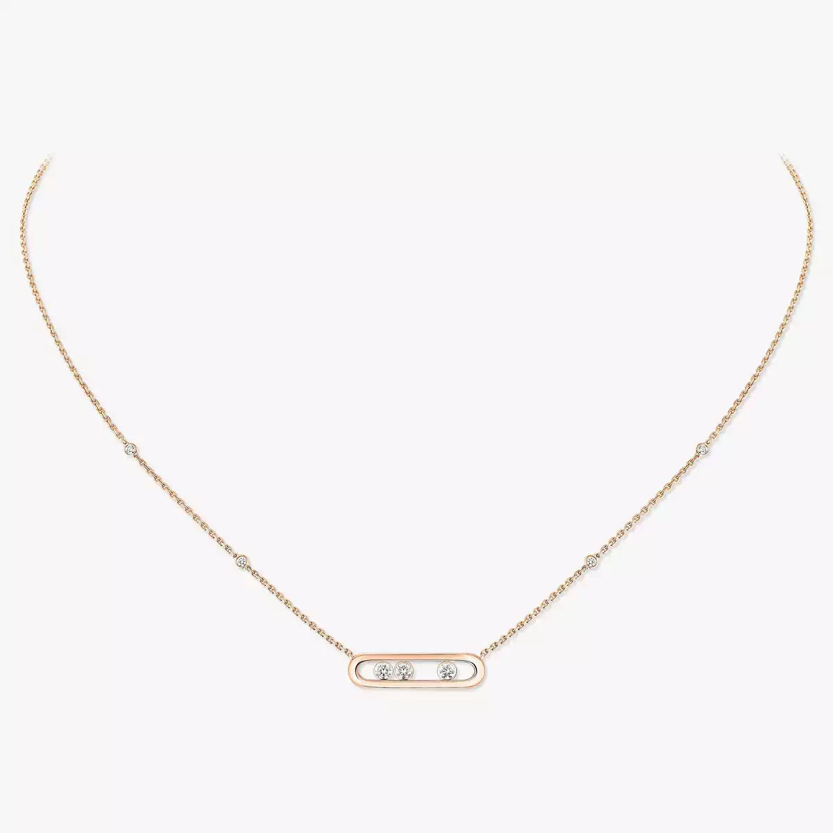 [ Moco ] Baby Move Gold Diamond Necklace