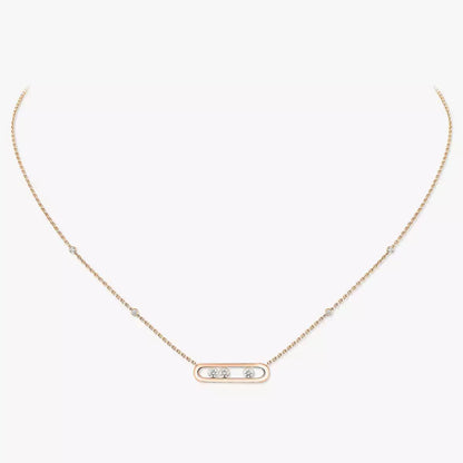 [ Moco ] Baby Move Gold Diamond Necklace