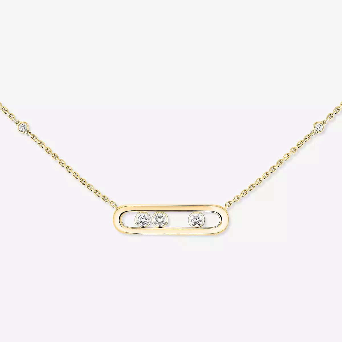[ Moco ] Baby Move Gold Diamond Necklace