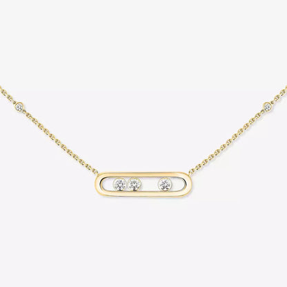 [ Moco ] Baby Move Gold Diamond Necklace