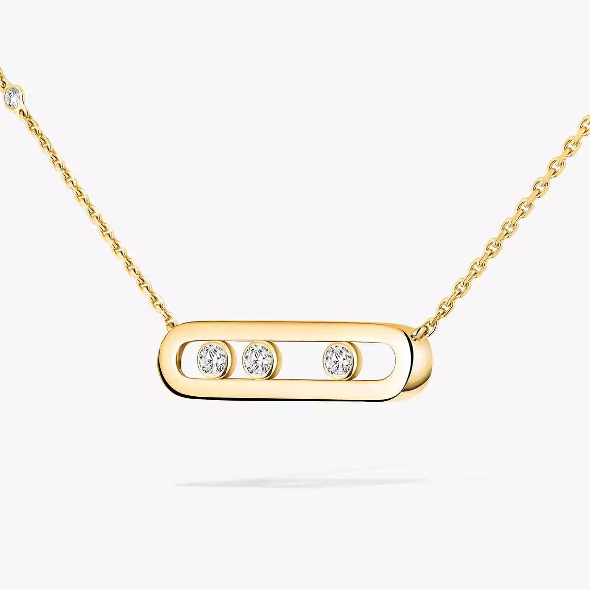[ Moco ] Baby Move Gold Diamond Necklace