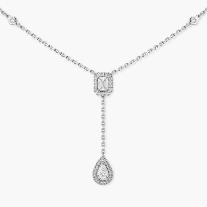 [ Moco ]Gold Diamond Tie Necklace
