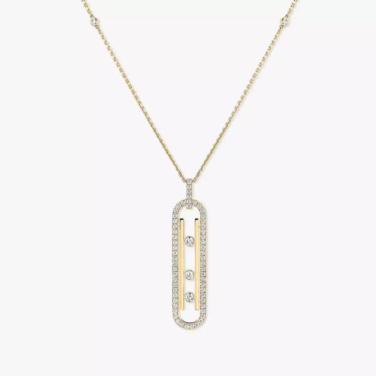 [ Moco ]Diamond Necklace Move 10Th