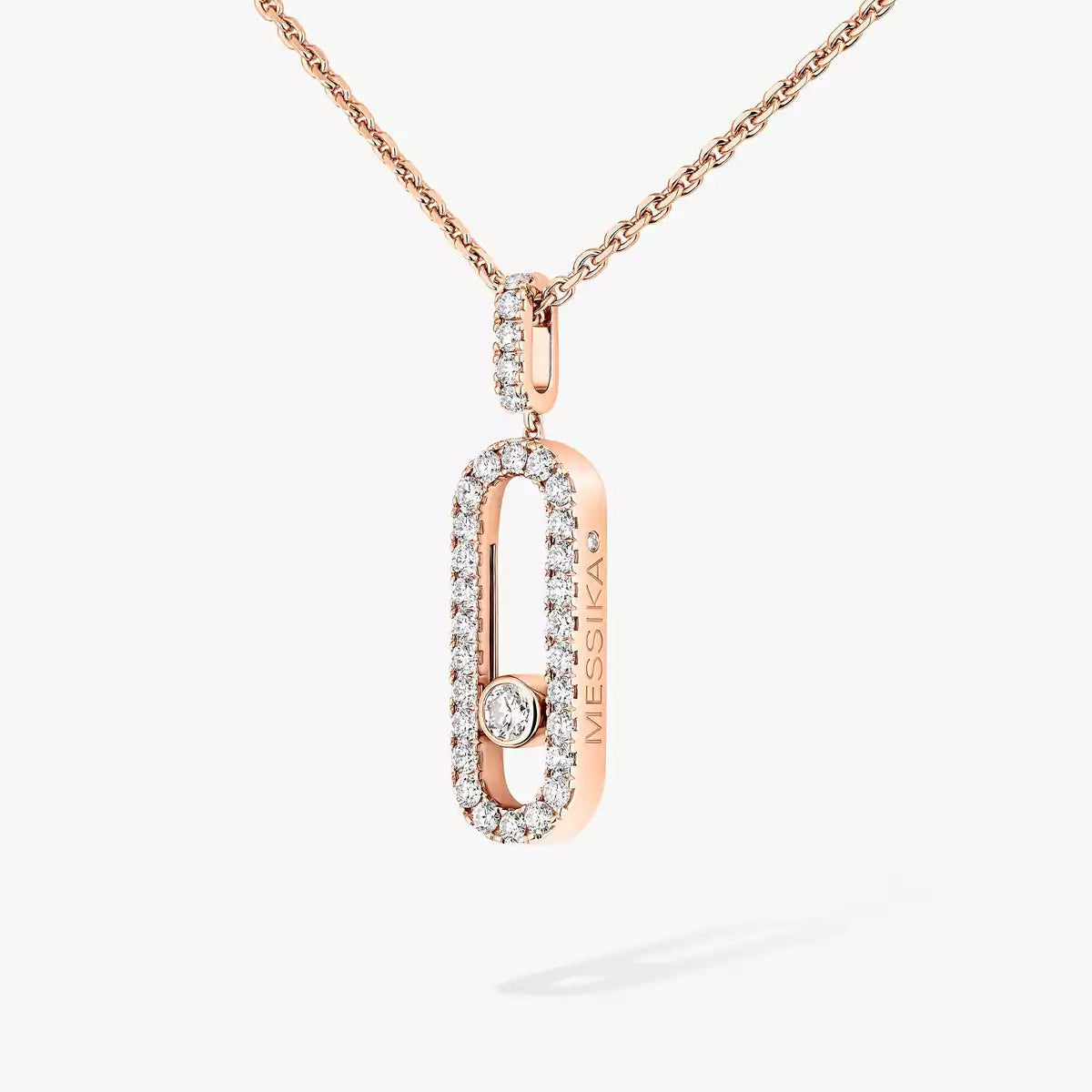[ Moco ]Move Uno Diamond Necklace in Rose Gold