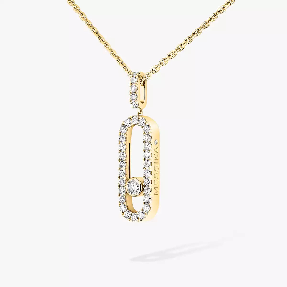 [ Moco ]Move Uno Diamond Necklace in Rose Gold