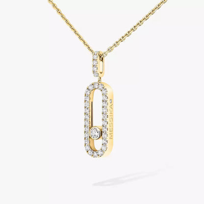 [ Moco ]Move Uno Diamond Necklace in Rose Gold