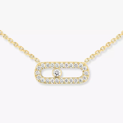 [ Moco ]Diamond Necklace Move Uno