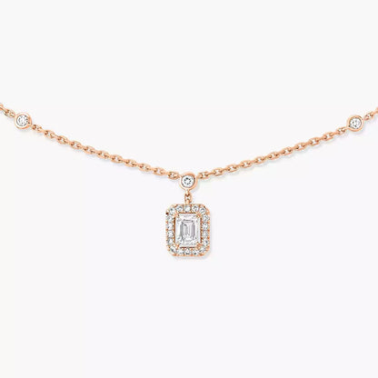 [ Moco ]My Twin Diamond Necklace in Silver