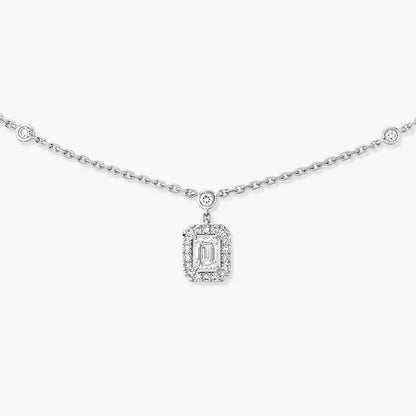 [ Moco ]My Twin Diamond Necklace in Silver