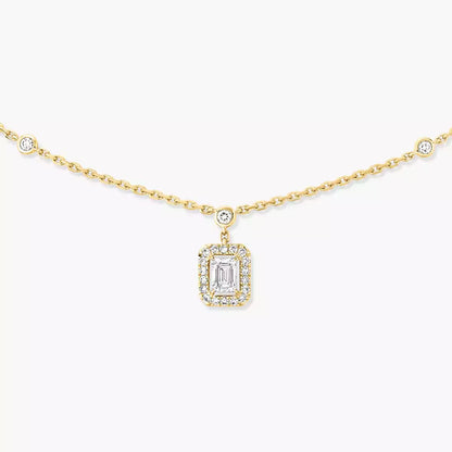 [ Moco ]My Twin Diamond Necklace in Silver