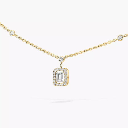 [ Moco ]My Twin Diamond Necklace in Silver